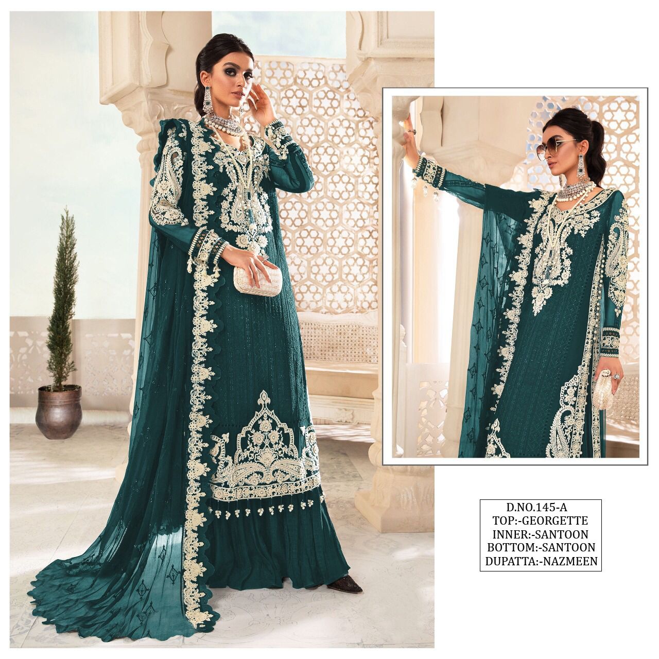 Kf 145 Color Set Pakistani Suits Catalog
